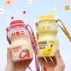 H71dd568503a84fd9b52202c6eea7a9c1g-1.webp Botella Kawaii 480ml Forma Yakult para Niñas BPA Free - Werlivo Republica Dominicana