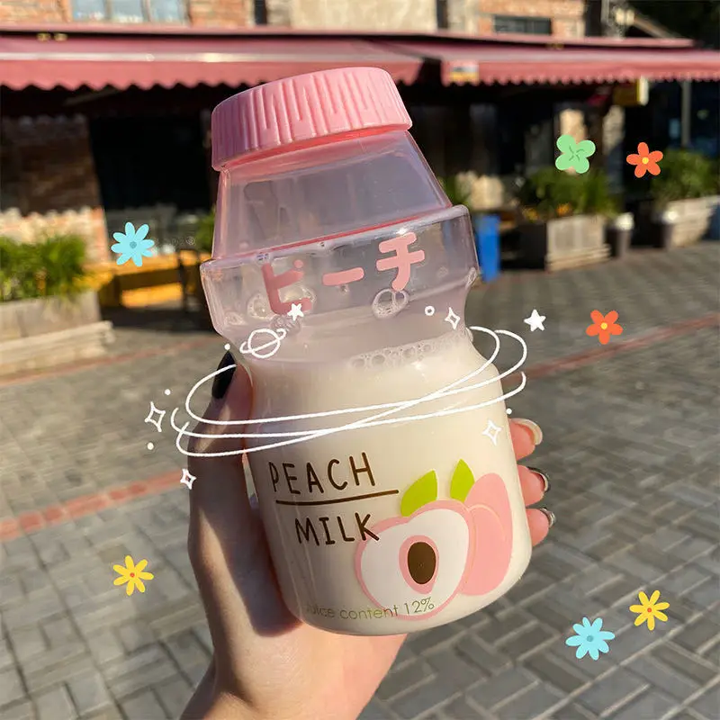 H830748849a4d47afbff6fbfeb90507f0j.webp Botella Kawaii 480ml Forma Yakult para Niñas BPA Free - Werlivo