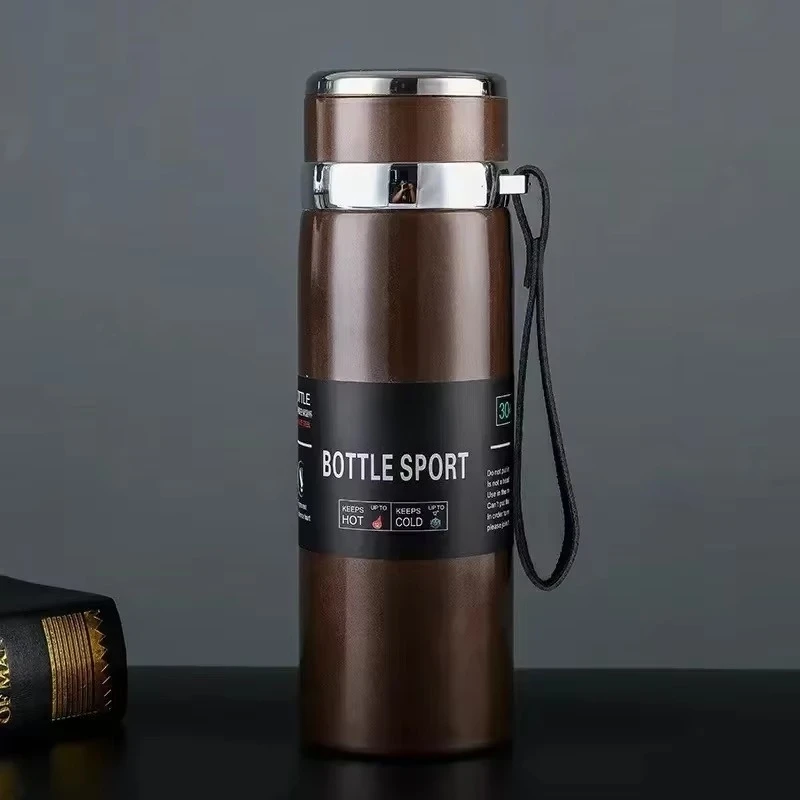S05cfecdead6c430ea44aadaaab7fdea7K-1.webp Botella Térmica 1L Portátil Acero Inoxidable Fría y Caliente - Werlivo