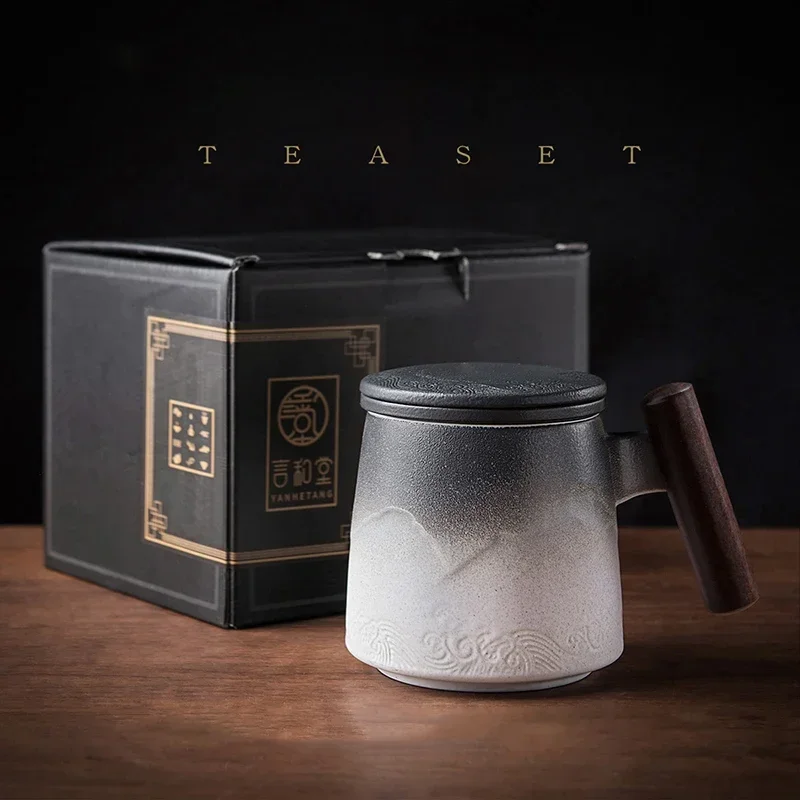 S181372c8c9074dccbefafdb6cebb821eg-2.webp Taza de Cerámica con Infusor de Té y Mango de Madera - Werlivo