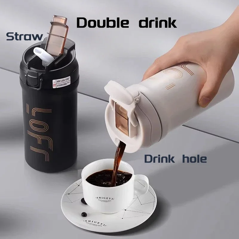 S6b24d500c03d43cfa2f057d0271ffd62U.webp Taza Térmica Werlivo 600ml - Doble Pared y Sorbete - Werlivo