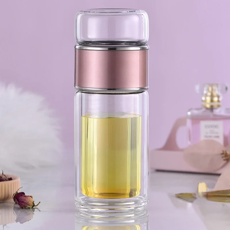 S74462267dc7f4471b23d81953eecbb7aV-1.webp Botella de Vidrio con Infusor de Té Doble Capa - Werlivo