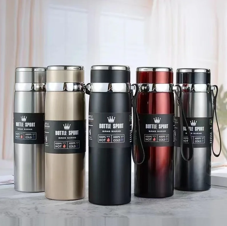 S78312a3dab9b462ab70b5f5c96046e62z-1.webp Botella Térmica 1L Portátil Acero Inoxidable Fría y Caliente - Werlivo Republica Dominicana