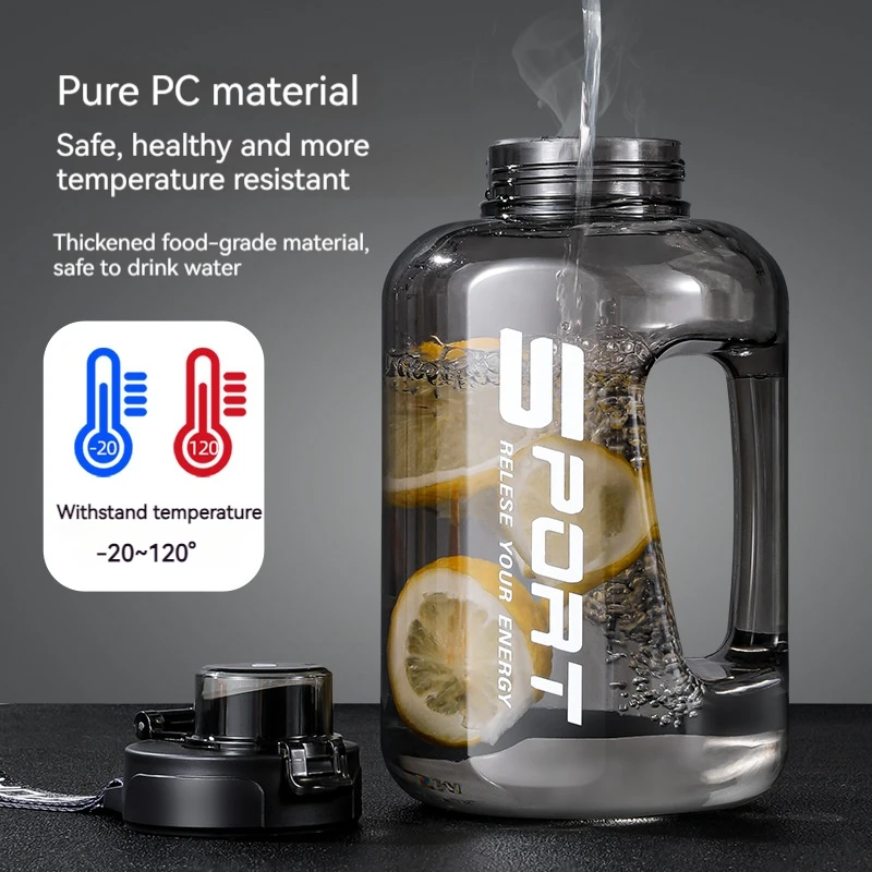 S83b4c21887384bdeb6f222202c8ebe26m.webp Botella de Agua 2L con Sorbete para Gym y Camping - Werlivo