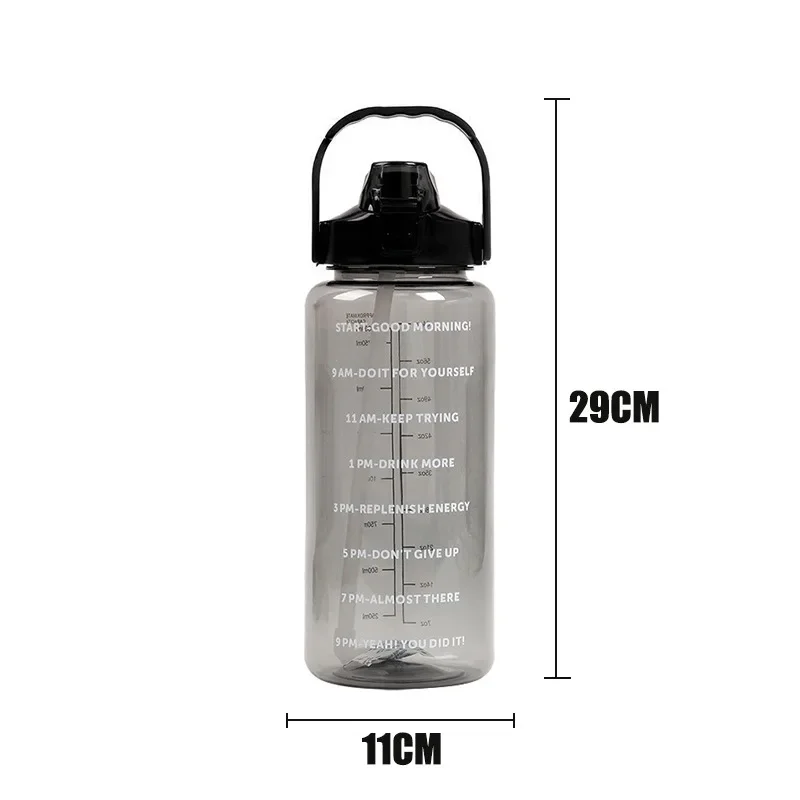 S8dd0e90540284bdc93563b01dc2672a0p.webp Botella de Agua 1L/2L Portátil con Sorbete para Deportes - Werlivo