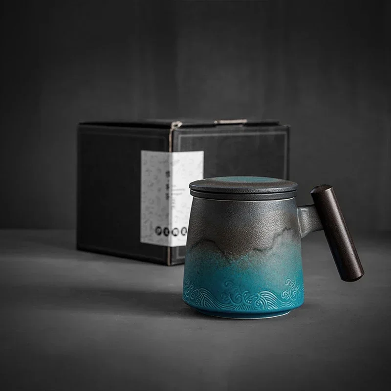S9940da446a294fecad277471d9f7b9efz-2.webp Taza de Cerámica con Infusor de Té y Mango de Madera - Werlivo