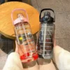 Sb529ebe9d43f477aaf10ad951d0ab2d0x.webp Botella de Agua 1L/2L Portátil con Sorbete para Deportes - Werlivo
