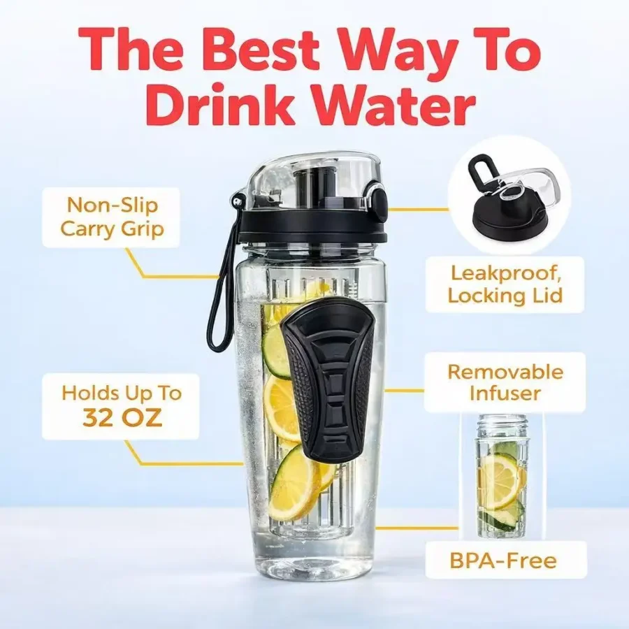 Sc0e2fb690d794fb79496be3b096ca98fX.webp Botella Infusora de Frutas Antifuga con Tapa Flip - Werlivo