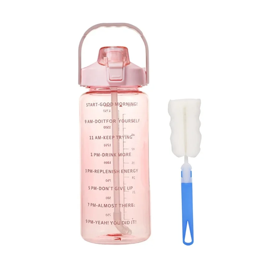 Sc0e6fe4d3f49421f8be71f8ecfcbe024m.webp Botella de Agua 1L/2L Portátil con Sorbete para Deportes - Werlivo