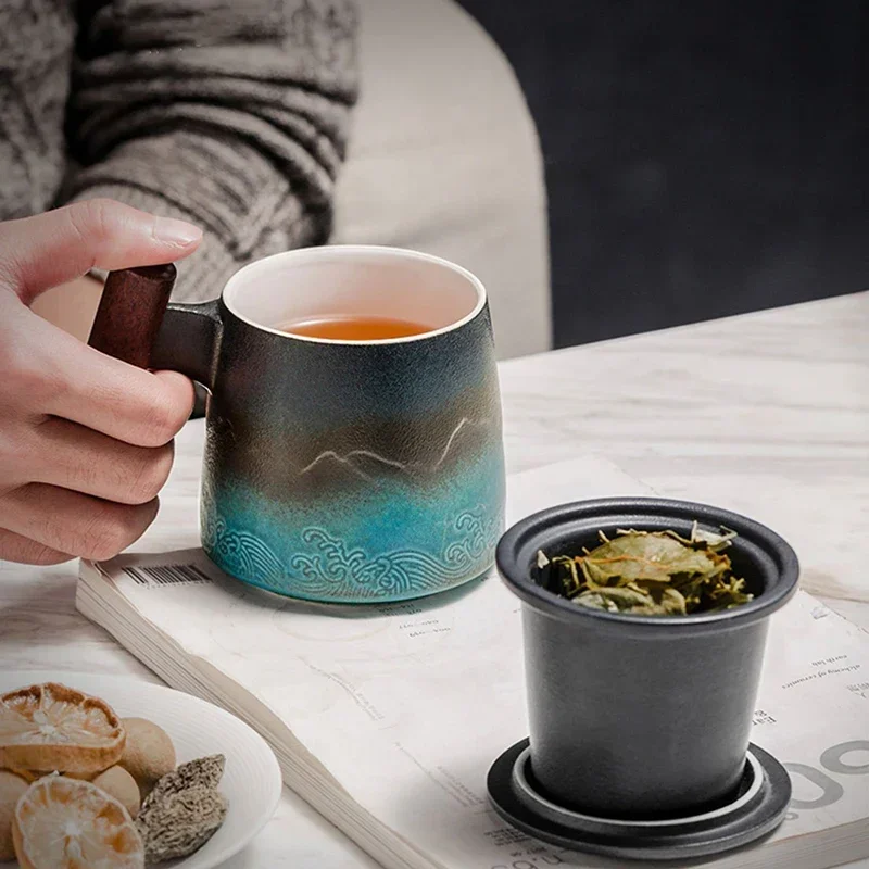 Se310862141044b50902b17a0d2311d34D-1.webp Taza de Cerámica con Infusor de Té y Mango de Madera - Werlivo